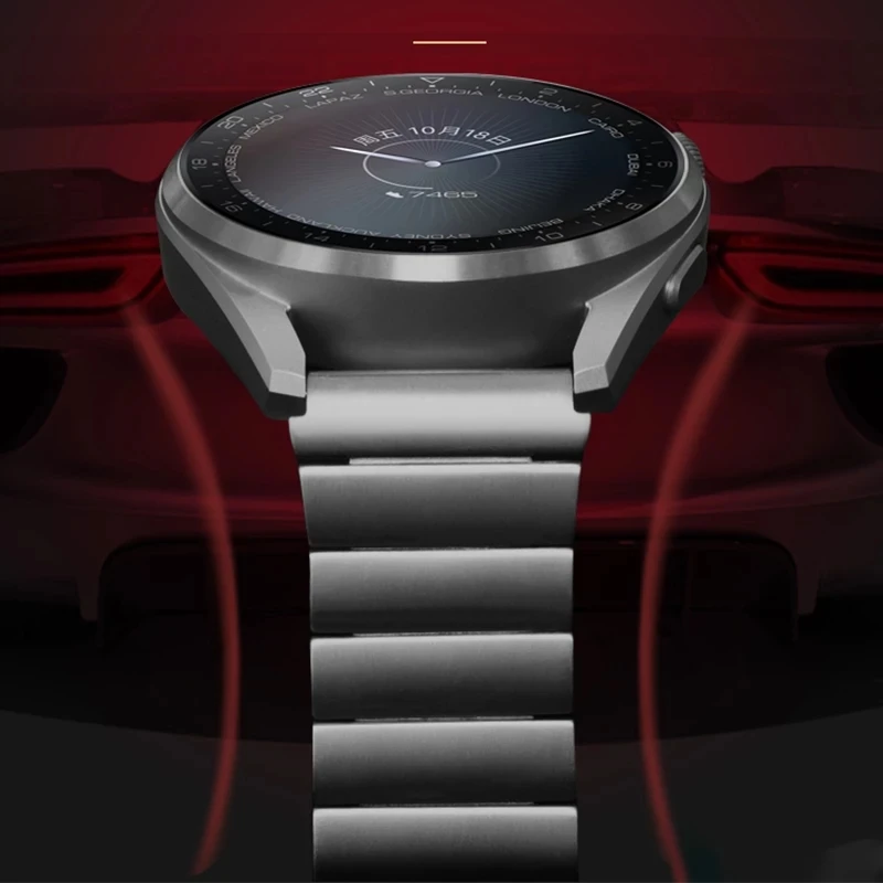 original titanium grey strap for huawei watch gt2 pro titanium correa metal watch band for watch 3 pro gt 2e gt2 46mm wrist band free global shipping