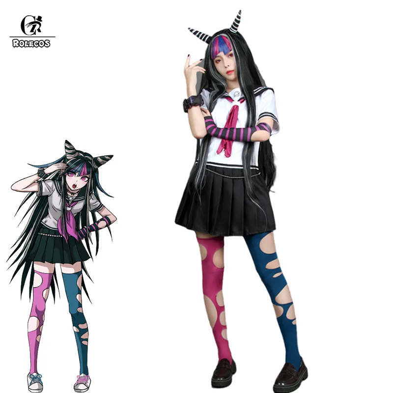 Костюм для косплея ROLECOS Super Danganronpa Mioda Ibuki Женский Школьный костюм аниме|Игровые