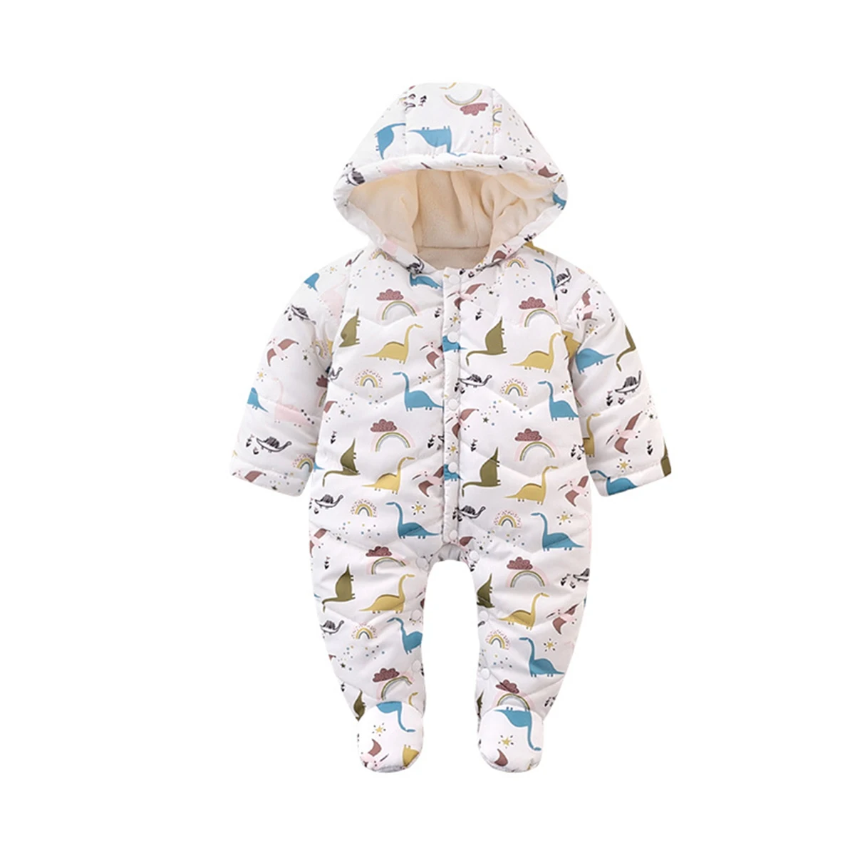 

Newborn Baby Rompers Cartoon Hooded Winter Baby Clothing Thick Cotton Baby Girl Outfits Baby Boys Jumpsuit Infant Clothes