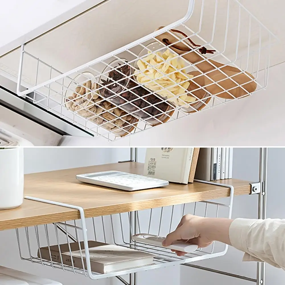 

Storage Basket Multifunctional Stackable Metal Portable Hanging Rack for Kitchen Accessories