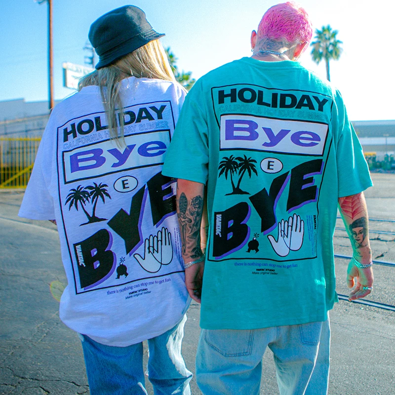 Футболка мужская с коротким рукавом в стиле хип-хоп | Мужская одежда