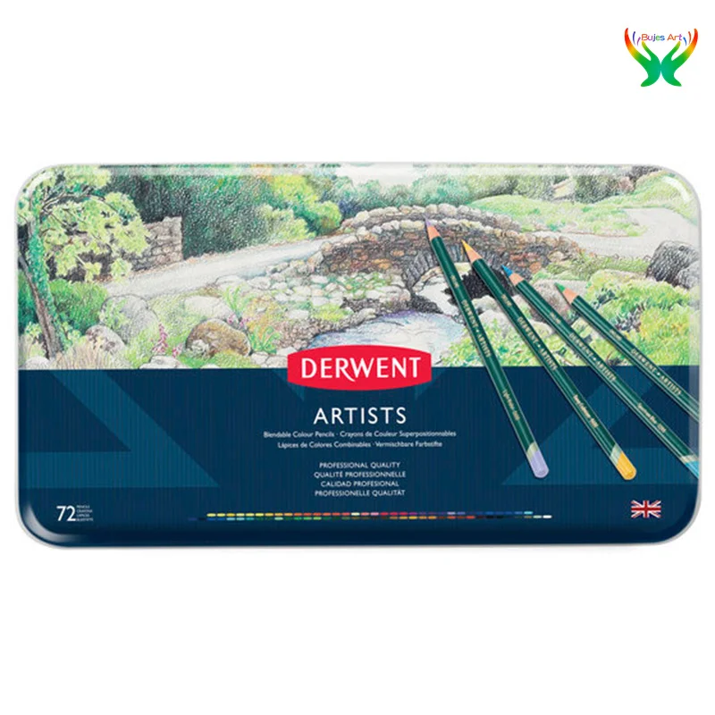 Цветные карандаши для художников derbeen с сердечником 4 мм металлическое олово 12