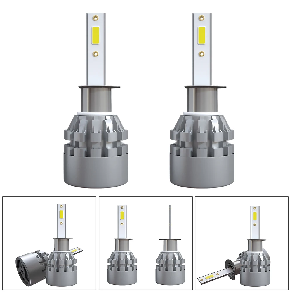 2PCS Car Universal Fog Lights 6000K H4 H7 H119006 HB4 H1 H3 H9 COB 6000LM Auto Headlight Bulbs LED Lamp Cars Accessories | Автомобили и