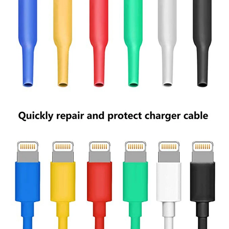 

800pcs Electrical Heat Shrinkable Tube 2:1 Rate Multi Color Assorted Polyolefin Wrap Tubing Heat Shrink Sleeve