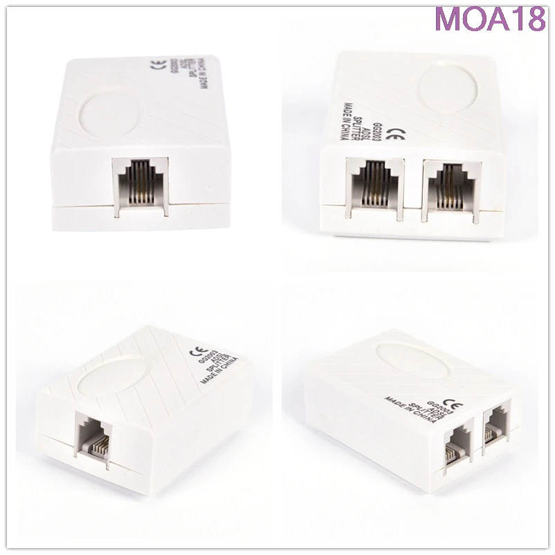 Телефон RJ11 линии ADSL модем Широкополосный телефонная линия фильтр сплиттер 1 шт.