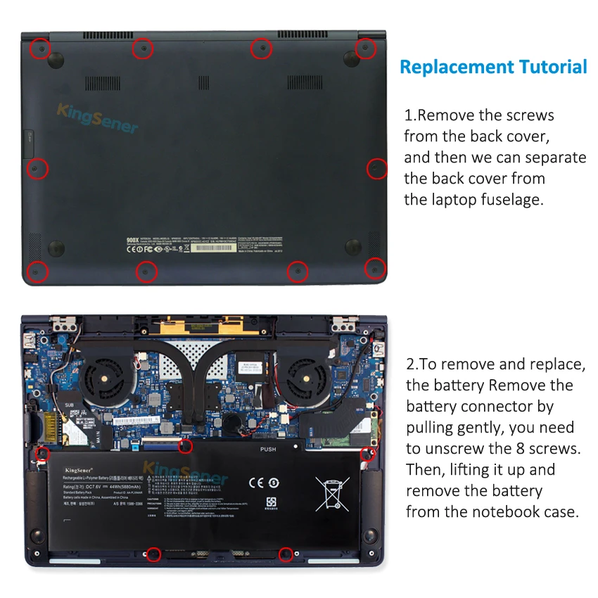 Аккумулятор Kingsener 7 5 в 5880 мА · ч AA-PLXN4AR мАч для ноутбука SAMSUNG Ultrabook 900X3D 900X3C 900X3B 900X3E
