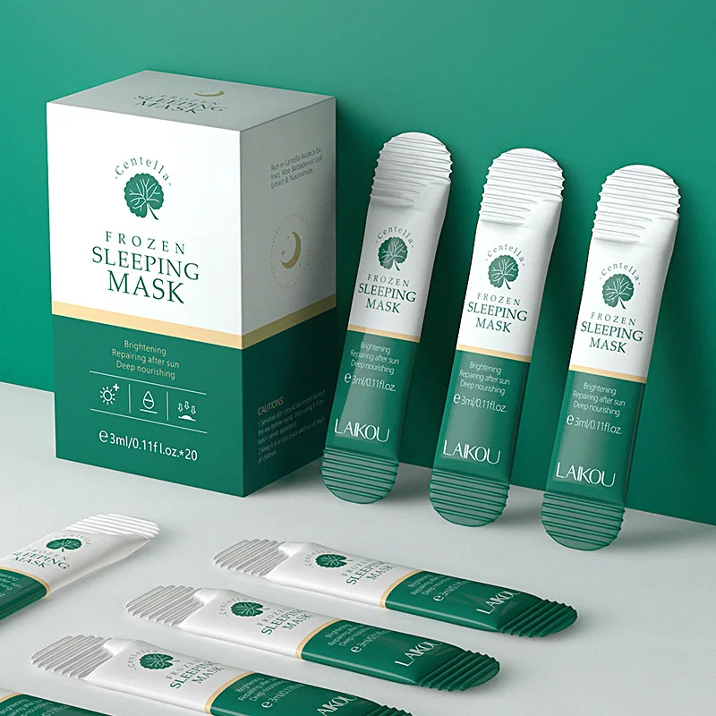 

20pcs/10pcs Centella Moisturizing Sleeping Mask Deep Hydrating Nourishing Repairs After Sun Exposure Facial Skin Care Repairing