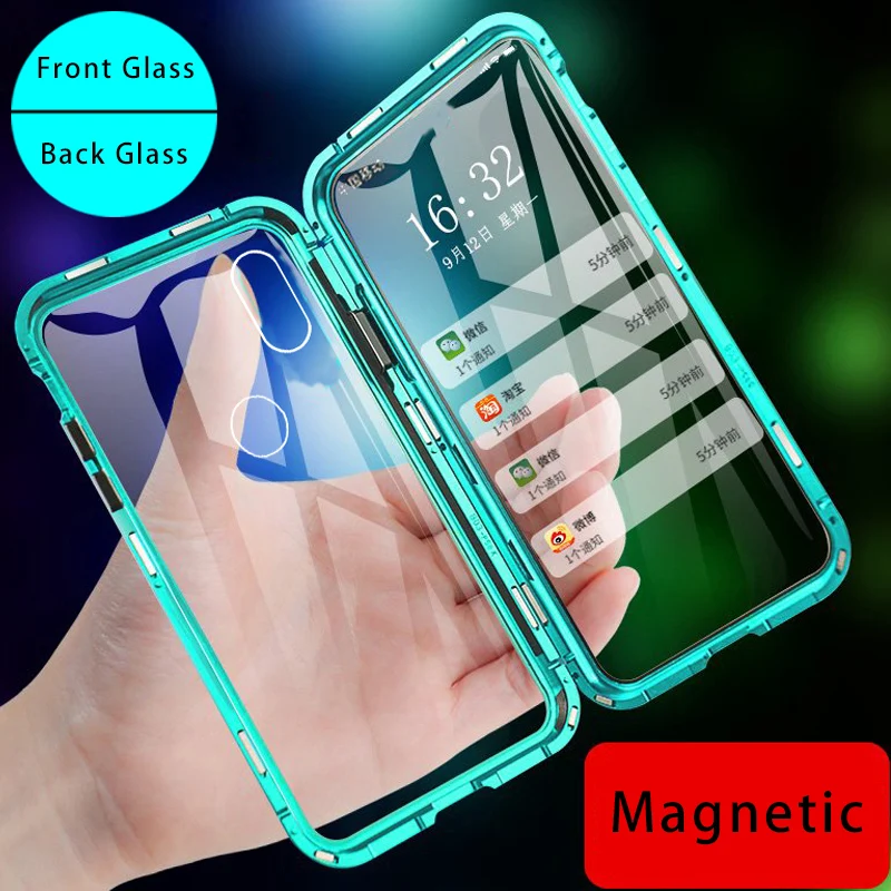 Металлический адсорбционный защитный чехол для mi A3 A2 Lite 360 магнитный телефона Xiaomi