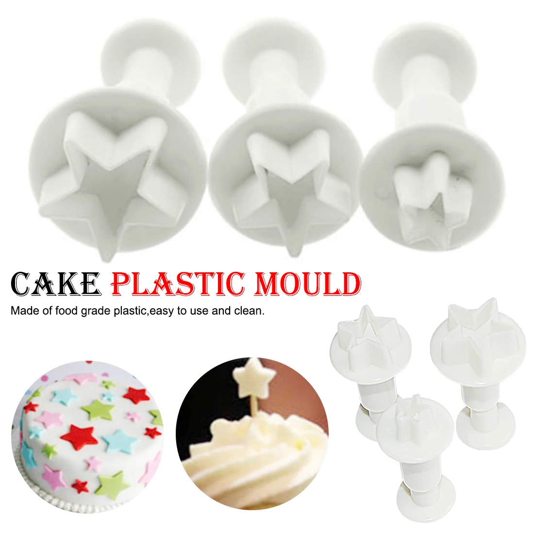 Красивый 4 формы Сердце Звезда ромбовидная форма Рождественский инструмент