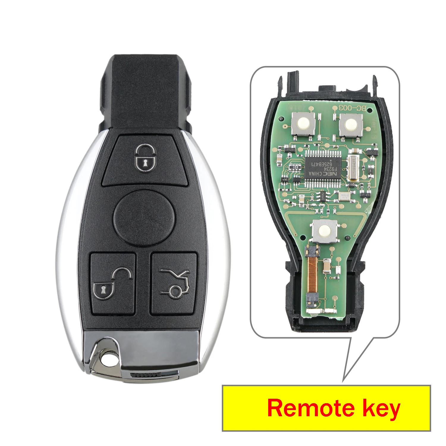 QWMEND Smart Remote Key for Mercedes Benz Year 2000+ Supports Original NEC and BGA 315MHz or 433.92MHz 2/3/4 Buttons | Автомобили и
