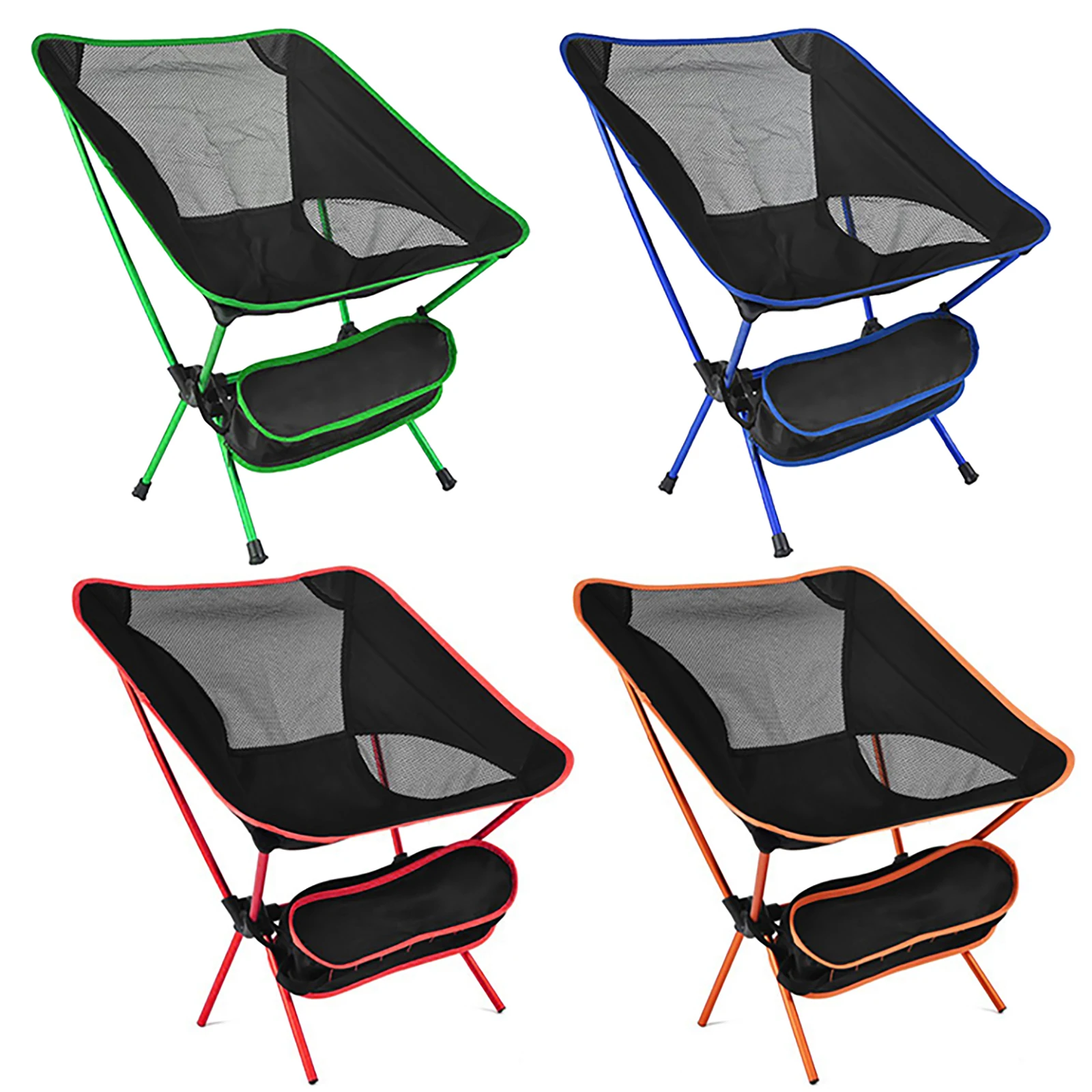 Fiyat Ultralight Açık Katlanır Kamp Sandalyesi Piknik Katlanabilir Yürüyüş Eğlence Seyahat Plaj çantası Ay Sandalye Taşınabilir Balıkçılık Sandalye