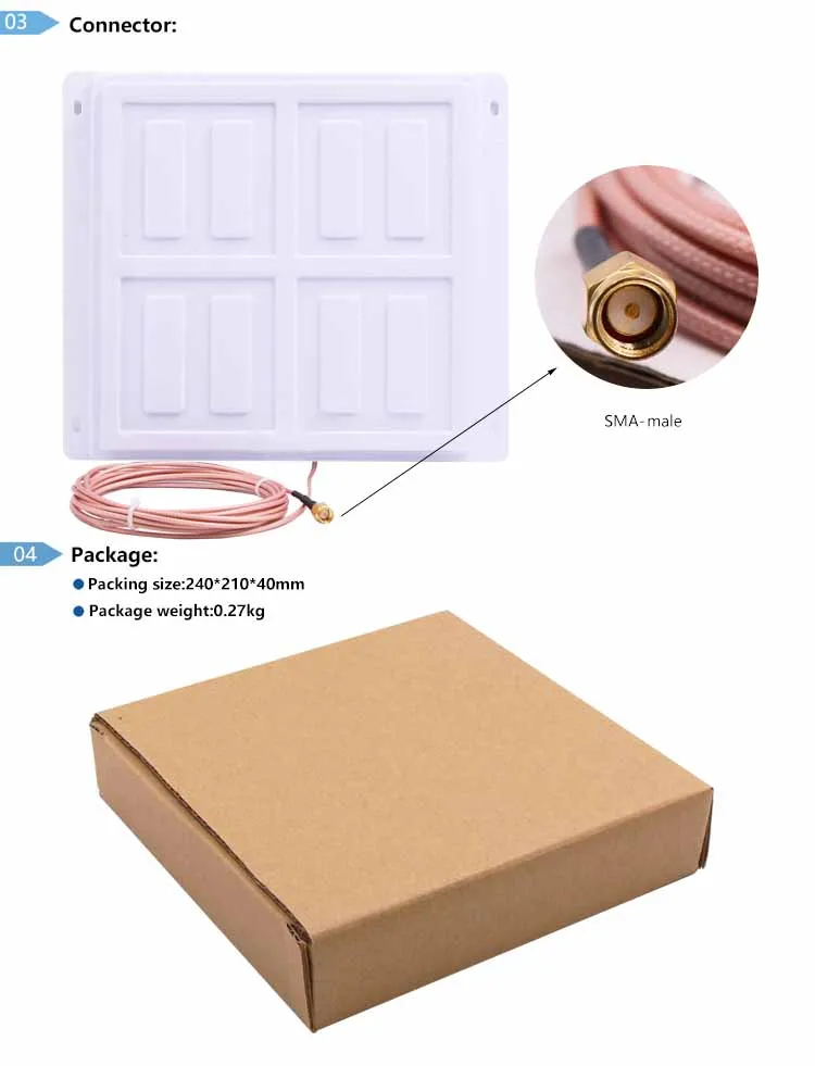CHAFON 865~ 868Mhz 902~ 928Mhz круглая печатная плата антенна RFID UHF 8dBi для контроля доступа
