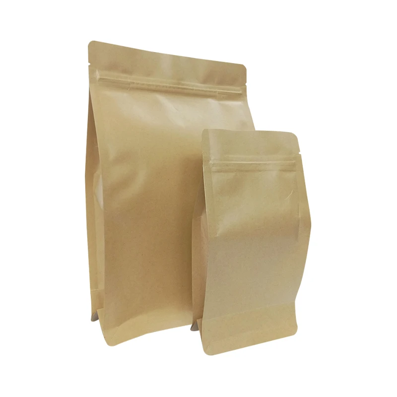 50 шт. крафт Бумага соединение Алюминий сумка с замком застежки молнии воротник