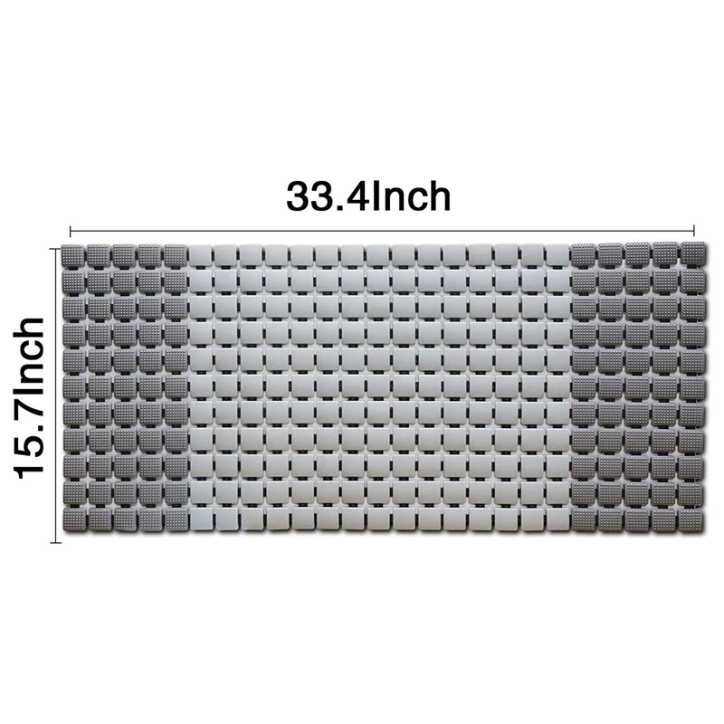 

Non Slip Massage Bathtub Mat,Shower Mat Non Slip Large Size with Suction Cups and Drain Holes Bath Mat for Tub