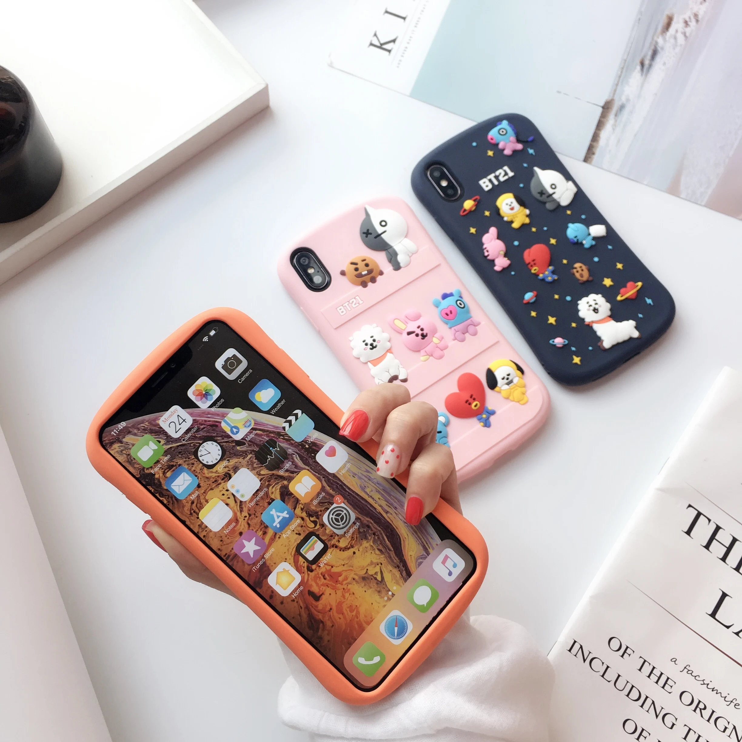 Силиконовый чехол с 3d-рисунком для iPhone XS MAX XR X 8 7 6S Plus чехлы изображением Минни
