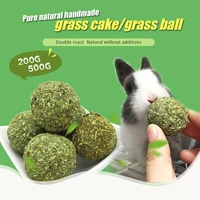 200g500g flower straw cake alfalfa rabbit food guinea pig pet molar snacks rabbit love molar straw cake