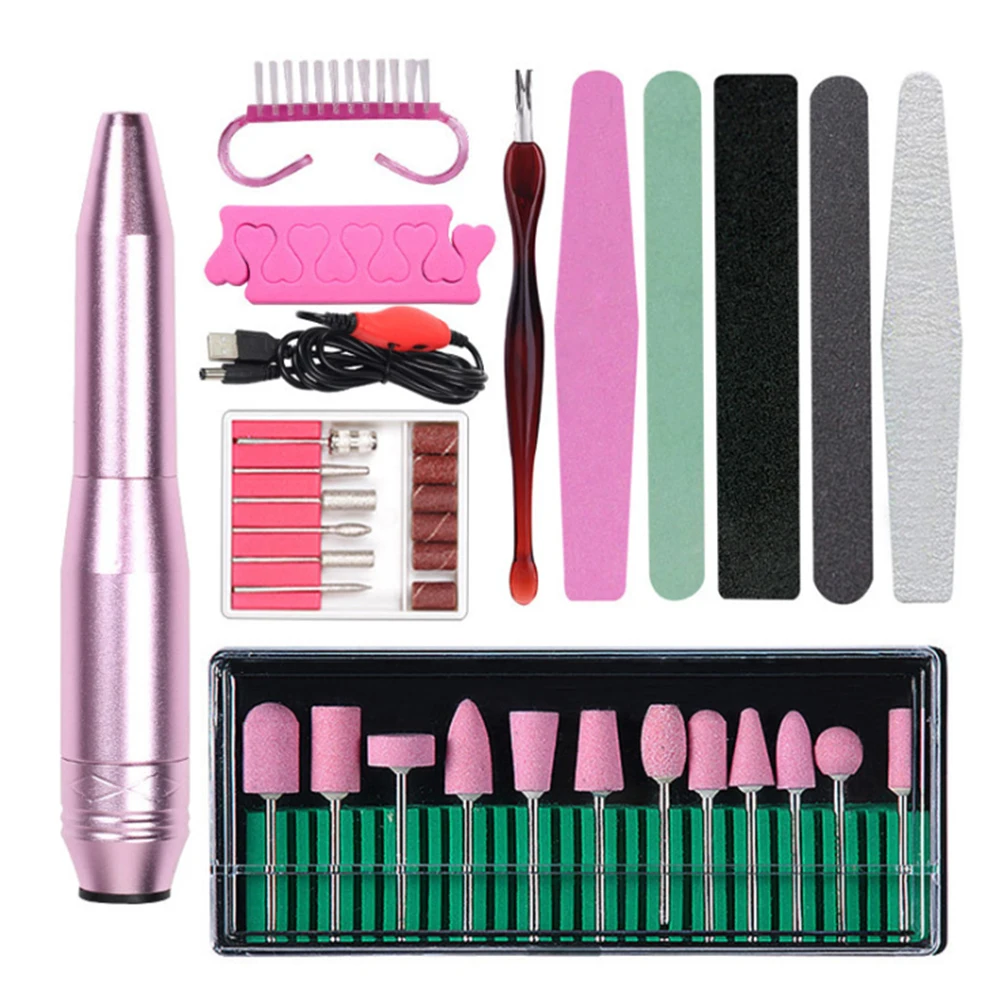 

Professional Electric Nail Drill Machine Manicure Set Pedicure Gel Remover Kit Strong Nail Drill Tools Polishing Sanding Bands