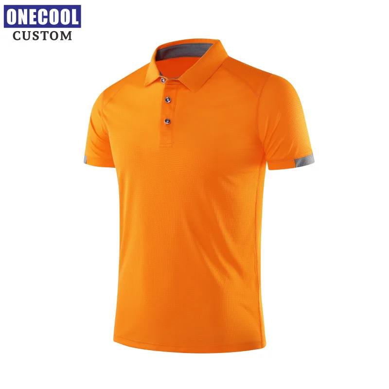 Быстросохнущая дышащая спортивная рубашка-поло с логотипом на заказ вышивкой