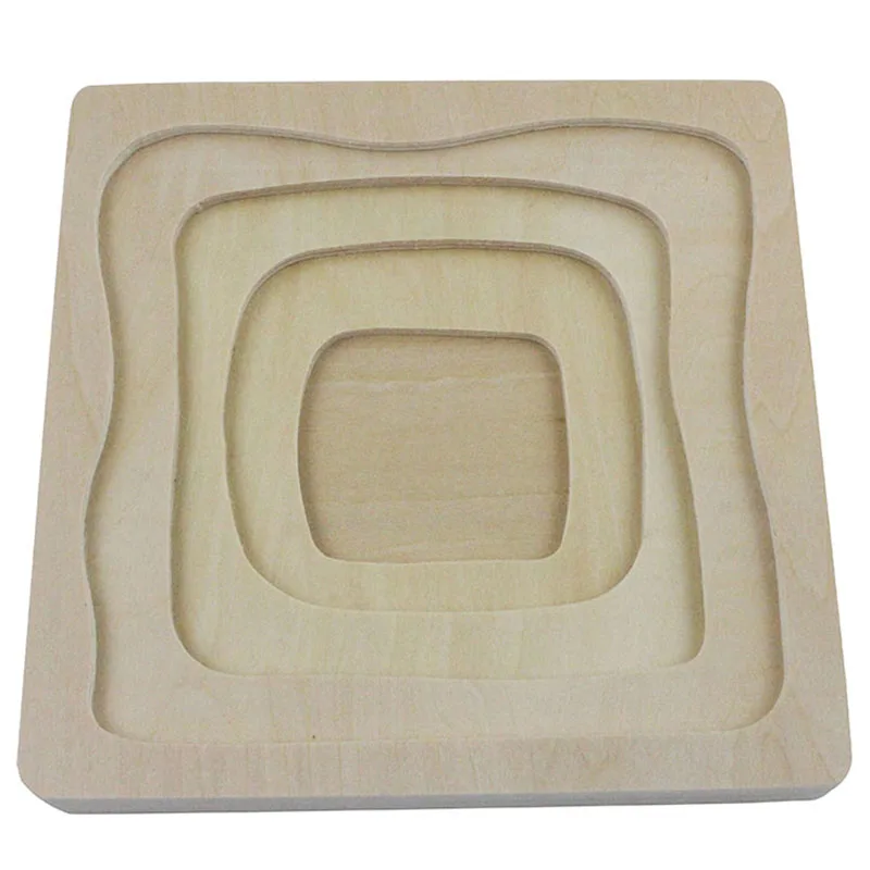 Игрушки-головоломки для роста бабочек Развивающие деревянные Многослойные