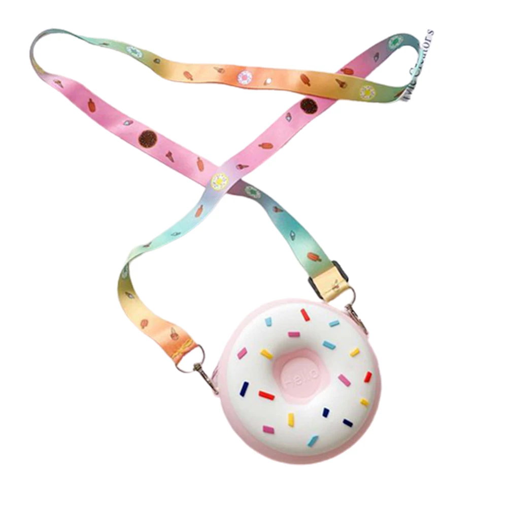 Сумка кросс-боди в форме пончика на молнии регулируемый мешок плечо для мелочи