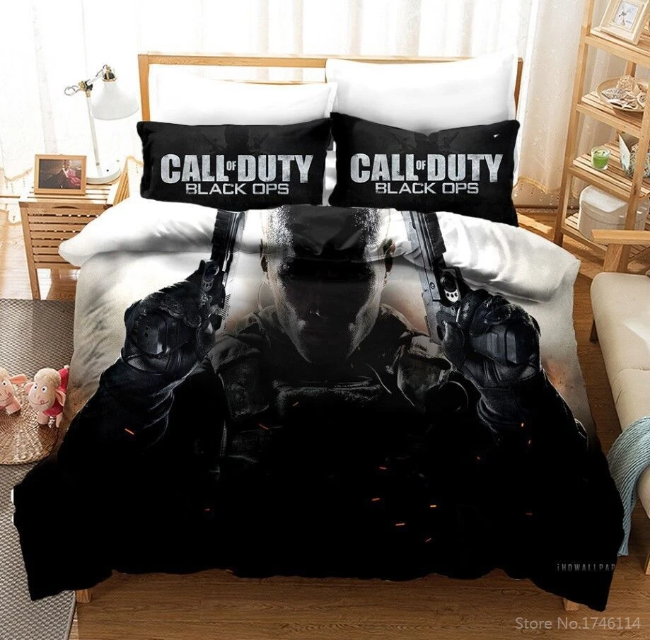 

Call of Duty Game Series 3D Bedding Set Queen King Duvet Cover Set Comforter Cover with Pillowcase Set Home Textile Bedclothes