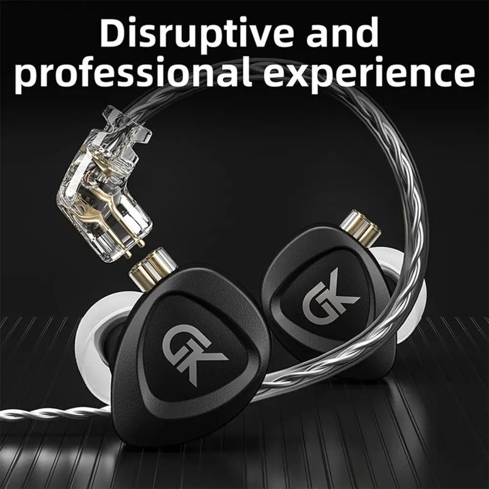 

GK GSE Wired Headset Ergonomic HiFi ABS 4 Moving Iron Units In-ear Earphone for E-Sports