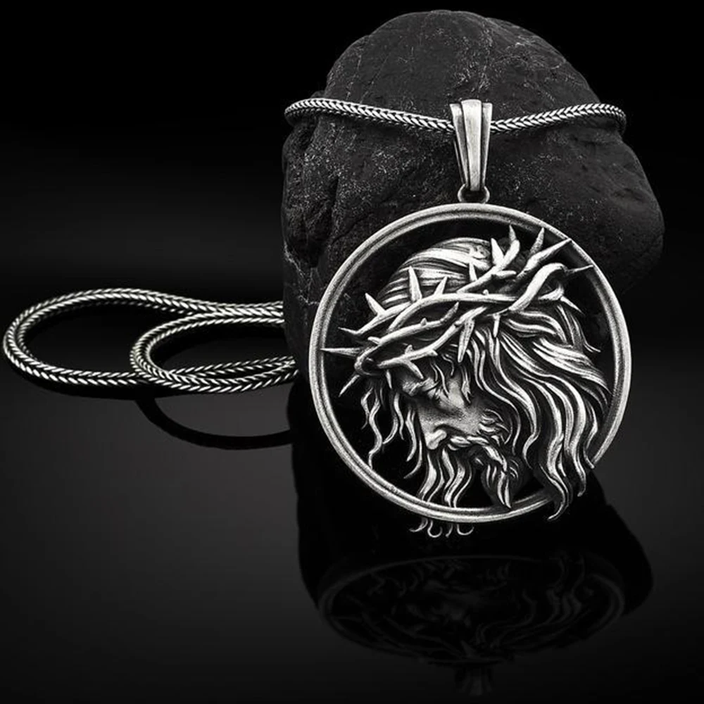 

Religion Christianity Good Friday Catholic Hip Hop Men's Women's Pure Tin Plating Pendant Necklace Chain Pendants Necklaces