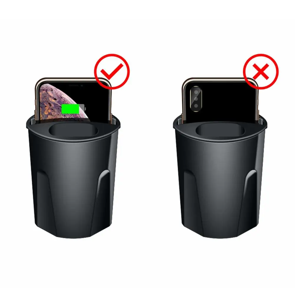 Беспроводное зарядное устройство QI для IPhone AirPods Apple Watch автомобильное с водяной