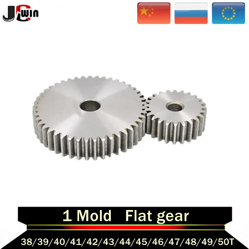 1 шт. 45 # стальная зубчатая шестерня 1Mod 38T 50T металлическая 38 50Tooth|Передачи| |