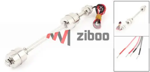 200 мм Нержавеющая сталь 2 канала уровня воды Сенсор вертикальный поплавок