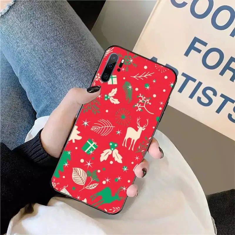 

Santa Claus Phone Case For Huawei honor Mate P 9 10 20 30 40 Pro 10i 7 8 a x Lite nova 5t