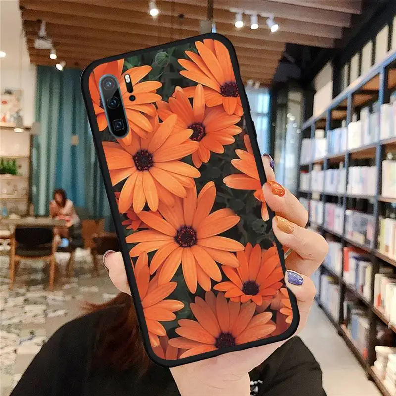 

Beautiful art flowers butterfly Phone Case For Huawei honor Mate P 9 10 20 30 40 Pro 10i 7 8 a x Lite nova 5t Soft Funda