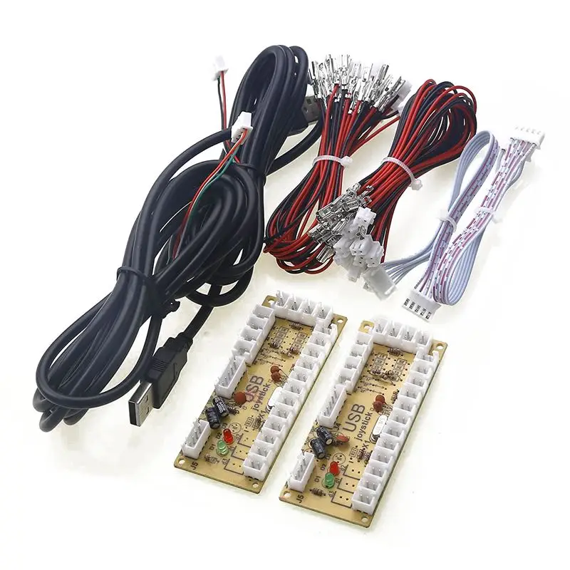 Новый 2X Zero Delay Arcade USB энкодер ПК для джойстика 5PIN и 2 8 мм кнопки|Джойстики| |
