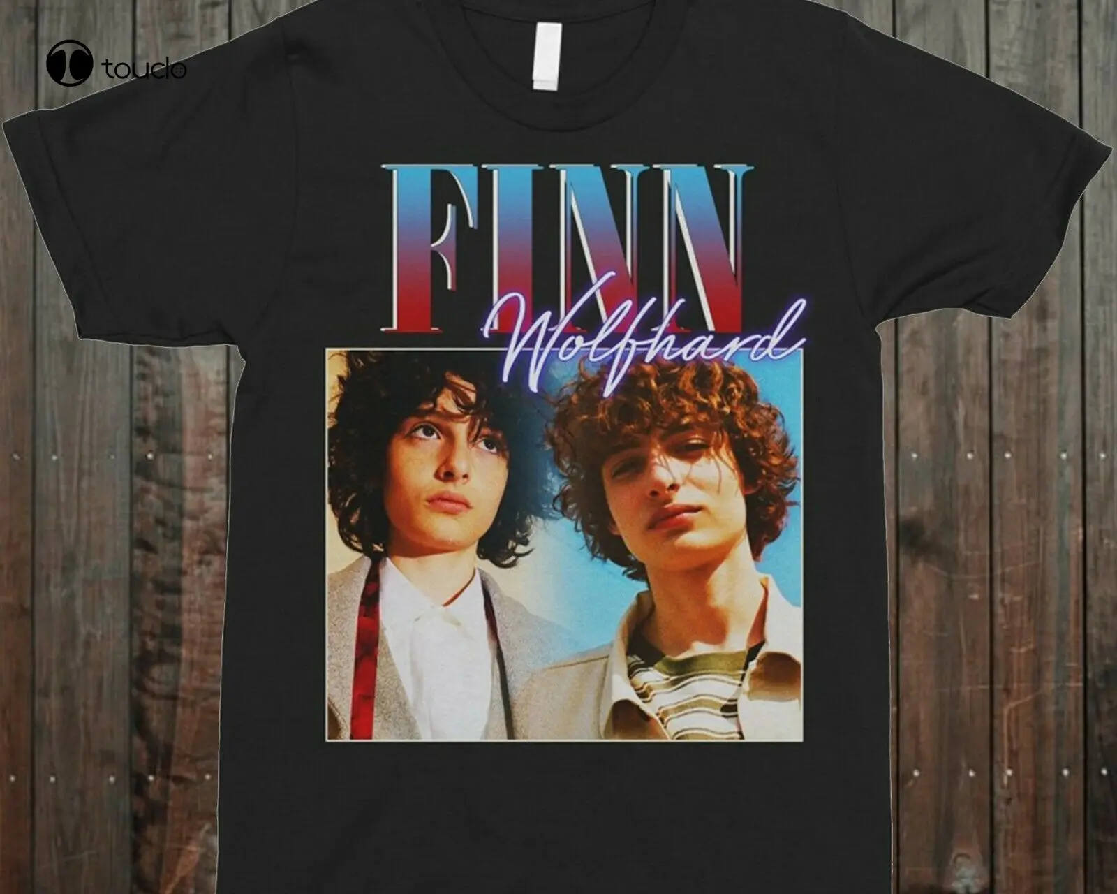 Finn Wolfhard 90S Crewneck Vintage T-Shirt Tee Shirt Custom aldult Teen unisex digital printing Tee shirt fashion funny new