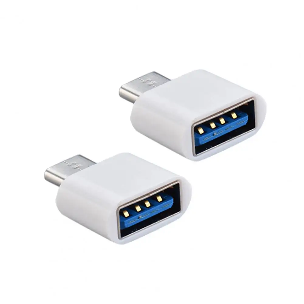 Высокоскоростной Переходник OTG штырь-гнездо Type-C на USB 2 шт. для флеш-накопителя