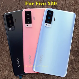 100 original back cover for vivo x50 rear housing door battery cover panel mobile phone case shell replacement parts free global shipping