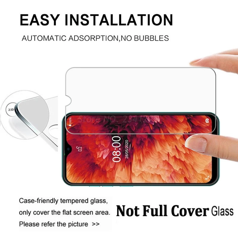 2 шт. закаленное стекло для Ulefone Note 8P 7 7P Защита экрана 2.5D 9H X Note8P защитная пленка