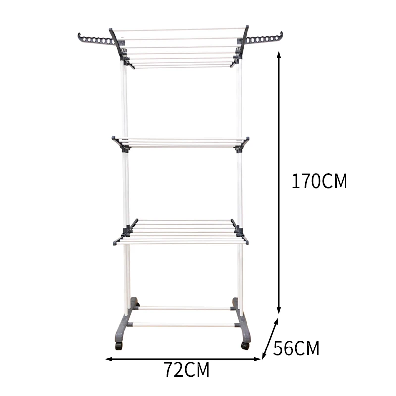 

COSTWAY Clothes Hanger Coat Rack Floor Hanger Storage Wardrobe Clothing Drying Racks porte manteau kledingrek perchero de pie