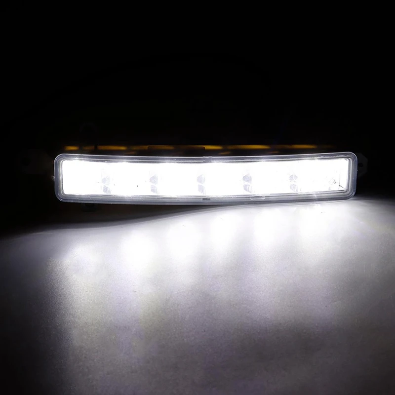 Автомобиль 6 светодиодный 6000K дневного светильник DRL прозрачный 9677409380 для Citroen C1