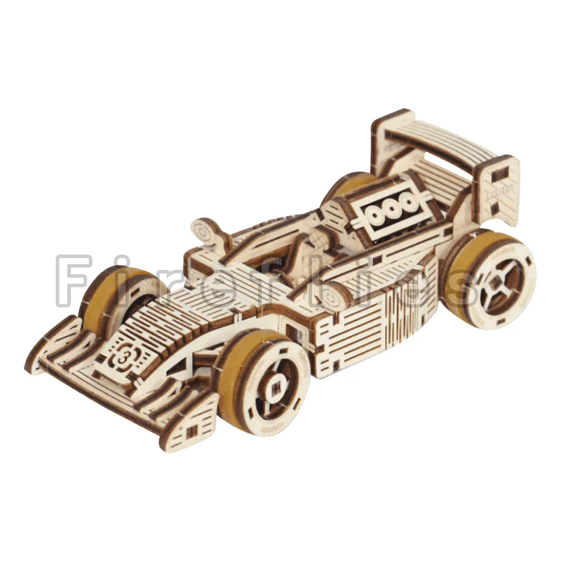3D деревянная головоломка сделай сам самая крутая Гоночная машина игрушки в сборе