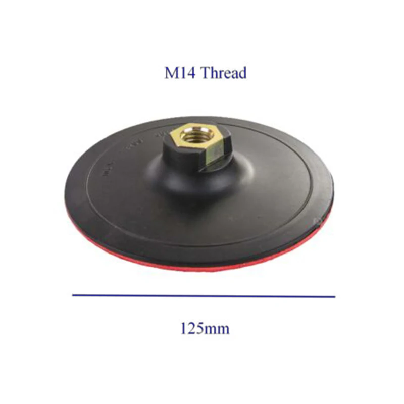 

1*Polished Plate 125mm Thread M14 Polished Plate For Angle Grinder Polisher Hook & Loop Sponges Discs