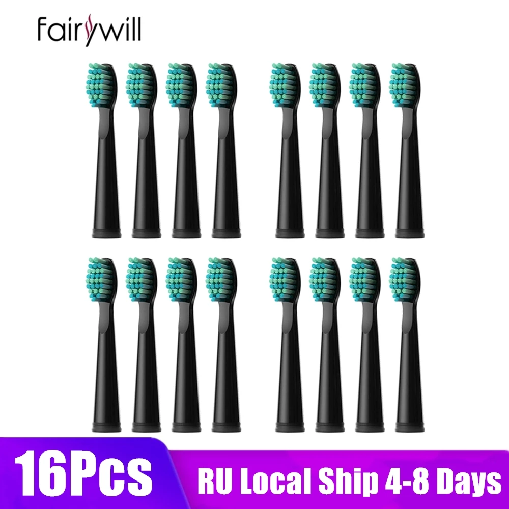 

Fairywill Toothbrushes Replacement Heads 4pcs 8 pcs 16 pcs Electric Toothbrush Sets for FW-507 FW-508 FW-917 Head Toothbrush