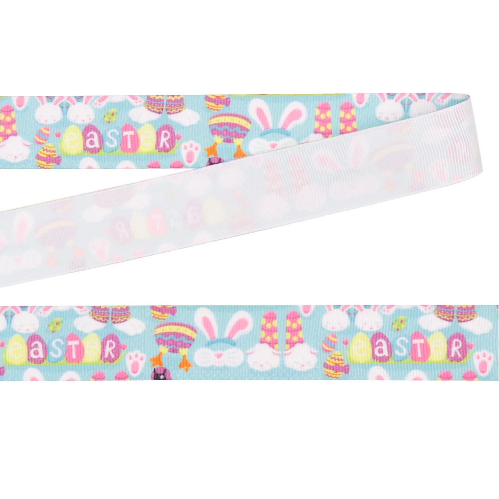 5Y 25 мм Пасхальная фотолента яйцо кролик мультяшный принт лента ремесла упаковка