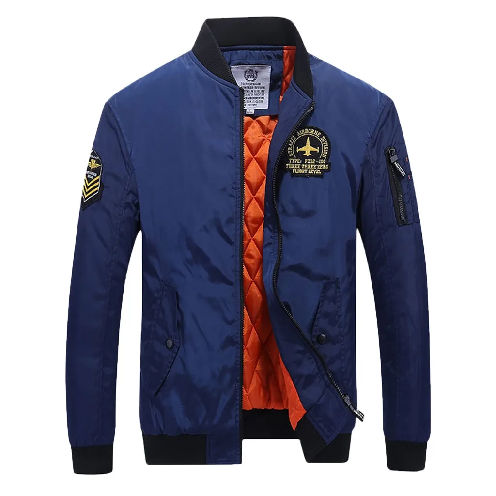 Куртка мужская Летающая с длинным рукавом и круглым вырезом|Мужские куртки| |