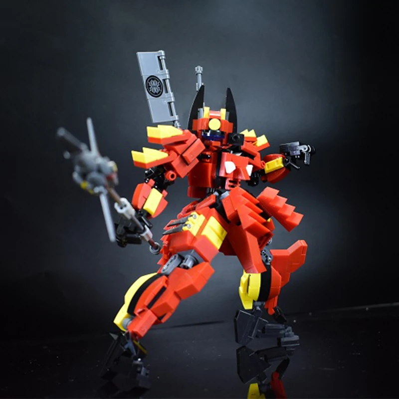 454 шт. оригинальный дизайн меха воин строительные блоки игрушки для детей Броня