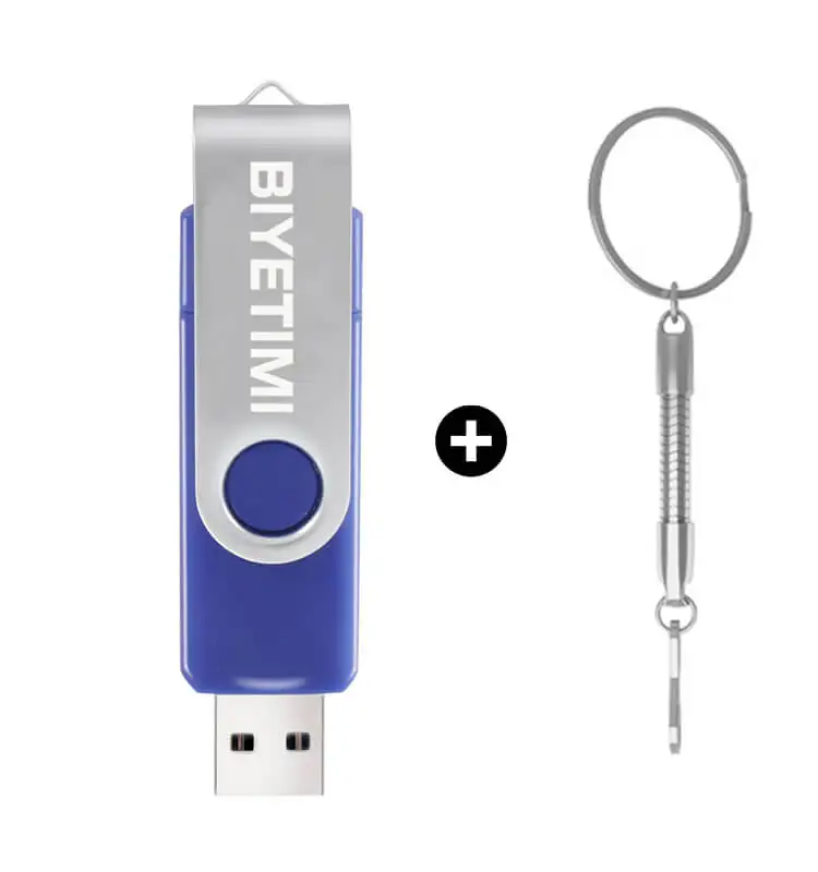 Blue with chain Miniseas Многофункциональный USB флэш-накопитель 64 Гб cle usb флеш-накопитель 32 Гб оперативной памяти, 16 Гб встроенной памяти, 8 ГБ 4 ГБ USB 2,0 флеш-накопитель для android/ПК memoria - Цвет: Blue with chain