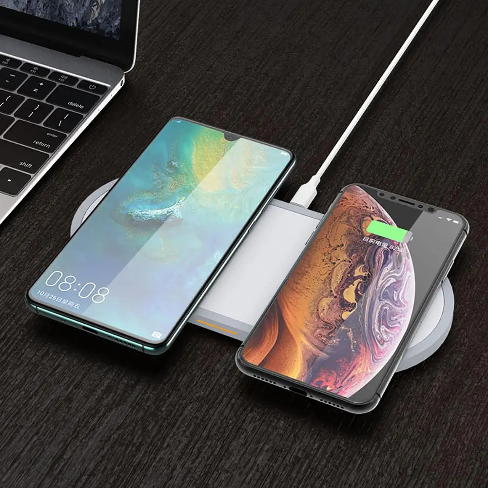 Беспроводное зарядное устройство 10 Вт для Apple iPhone 11 Pro Max 8 Plus базовая зарядная