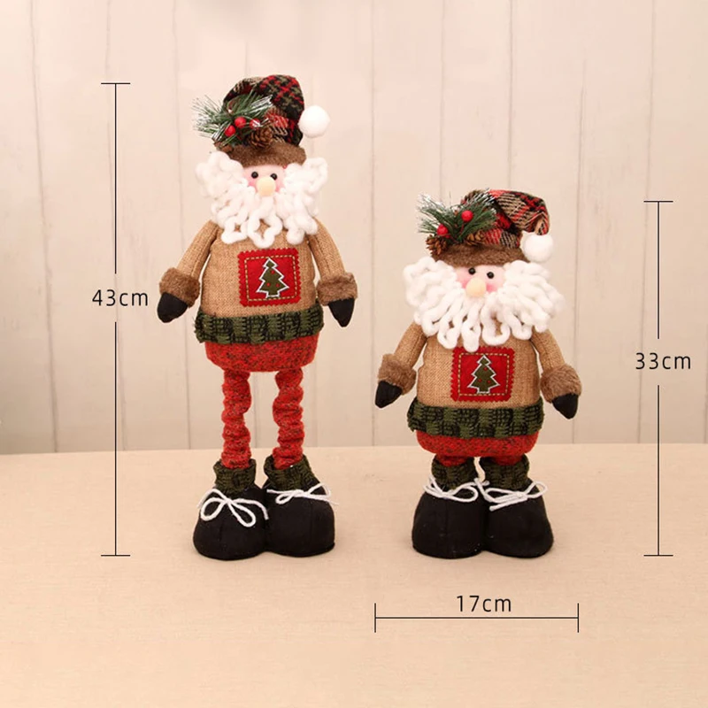 Рождественские украшения снеговик Санта-Клаус телескопическая кукла столешница