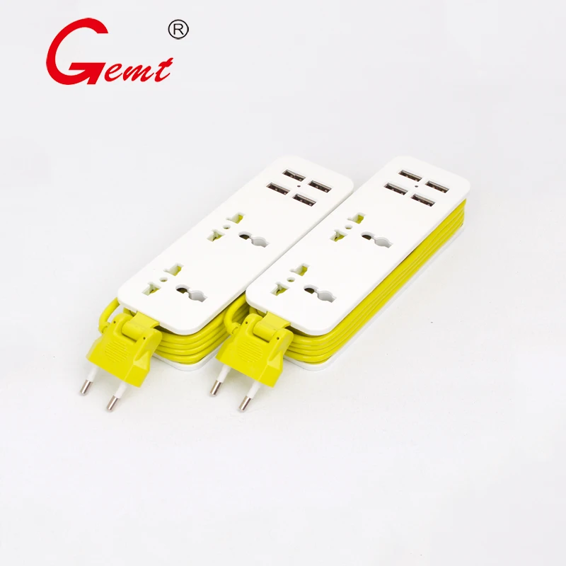 Штепсельная Вилка европейского стандарта портативная полоса питания для