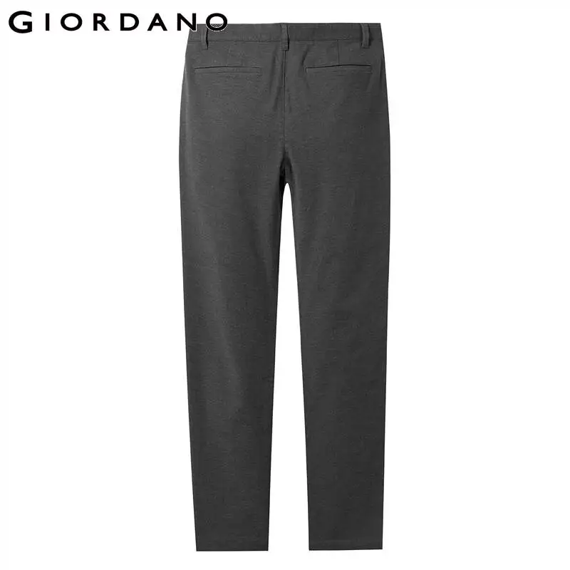 Giordano мужские брюки плотные однотонные брюки со средней посадкой из хлопка Pantalones Hombre повседневные брюки цвета хаки 01119082